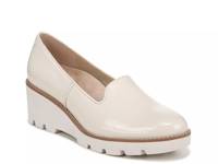 Willa Wedge Loafer Cream Patent Leather view