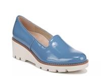 Willa Wedge Loafer Blue Patent Leather view