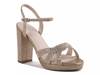 Ava Platform Sandal Champagne view