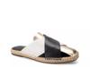 Halley Espadrille Mule Black/White Leather view