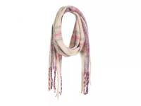 Boucle Pocket Scarf Ivory/Pink/Multicolor Plaid view