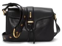 Maecy Leather Crossbody Bag Black view