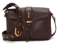 Maecy Leather Crossbody Bag Dark Plum view