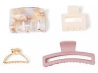 Open Hair Clip Set - 4 Pack Multicolor view