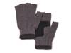 Knit Men's Fingerless Gloves Charcoal view