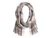 Brushed Plaid Scarf Off White/Black/Brown view