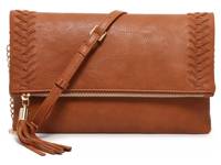 Foldover Whipstitch Crossbody Bag Brown view