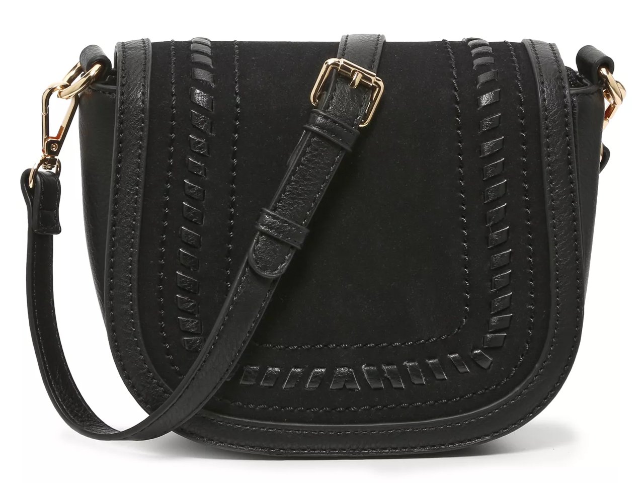 Whipstitch Saddle Crossbody Bag