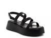 Dover Platform Sandal Black view