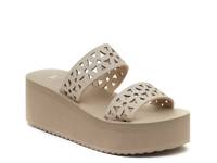 Hippy Platform Sandal Natural Beige view
