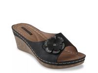 Naples Wedge Sandal Black view