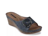 Naples Wedge Sandal Navy view