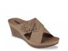 Selly Wedge Sandal Off White view