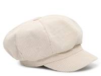 Corduroy Newsboy Cap Ivory view