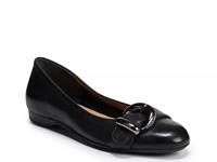 Polly Ballet Flat Black Leather view