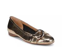 Polly Ballet Flat Light Bronze Leather view
