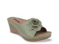 Tokyo Wedge Sandal Dark Green view