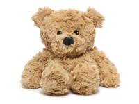 Curly Bear Warming Stuffed Animal Beige view