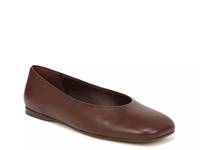 Leah Flat - Women's Oxblood Red Leather view