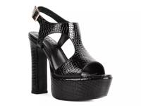 Croft Platform Sandal Black view