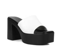 Scandal Platform Sandal Black/White view