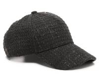 Tweed Baseball Cap Black view