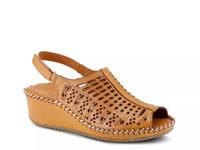 Bohemianish Wedge Sandal Camel view