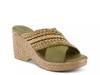 Fazzina Wedge Sandal Olive Green view
