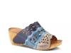 Footy Wedge Sandal Blue/Multicolor view