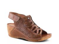 Inocencia Wedge Sandal Dark Brown view