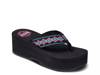 Sandy Hi Wedge Sandal Black Multicolor view