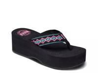 Sandy Hi Wedge Sandal Black Multicolor view