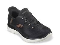 Hands Free Slip-Ins: Summit Classy Night Sneaker- Women's Black/White view