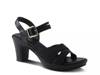 Neesa Stretch Platform Sandal Black view