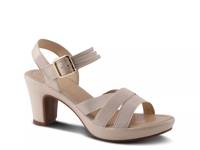 Neesa Stretch Platform Sandal Beige view