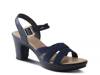 Neesa Stretch Platform Sandal Navy view