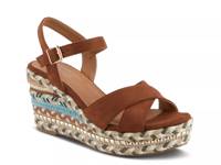 Sloane Wedge Sandal Dark Brown view