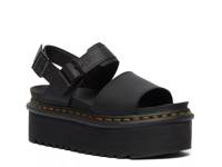 Voss Quad Platform Sandal Black view