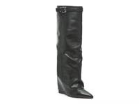 Corenne Foldover Wedge Boot Black view