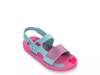 Recreio Papete Sandal - Kids' Fuchsia/Teal view