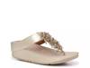 Rumba Wedge Sandal Gold Metallic view
