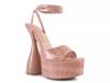 Drop Dead Platform Sandal Peach view