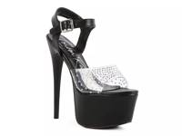 First Date Platform Sandal Black view