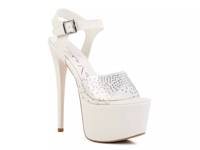 First Date Platform Sandal White view
