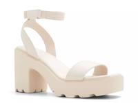Wave Platform Sandal Bone view