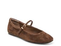 Reyes Mary Jane Ballet Flat Dark Brown Suede view