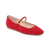Reyes Mary Jane Ballet Flat Crimson Suede view