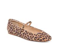 Reyes Mary Jane Ballet Flat Brown Cheetah Print Leather view