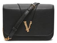 Leather Crossbody Bag Black view