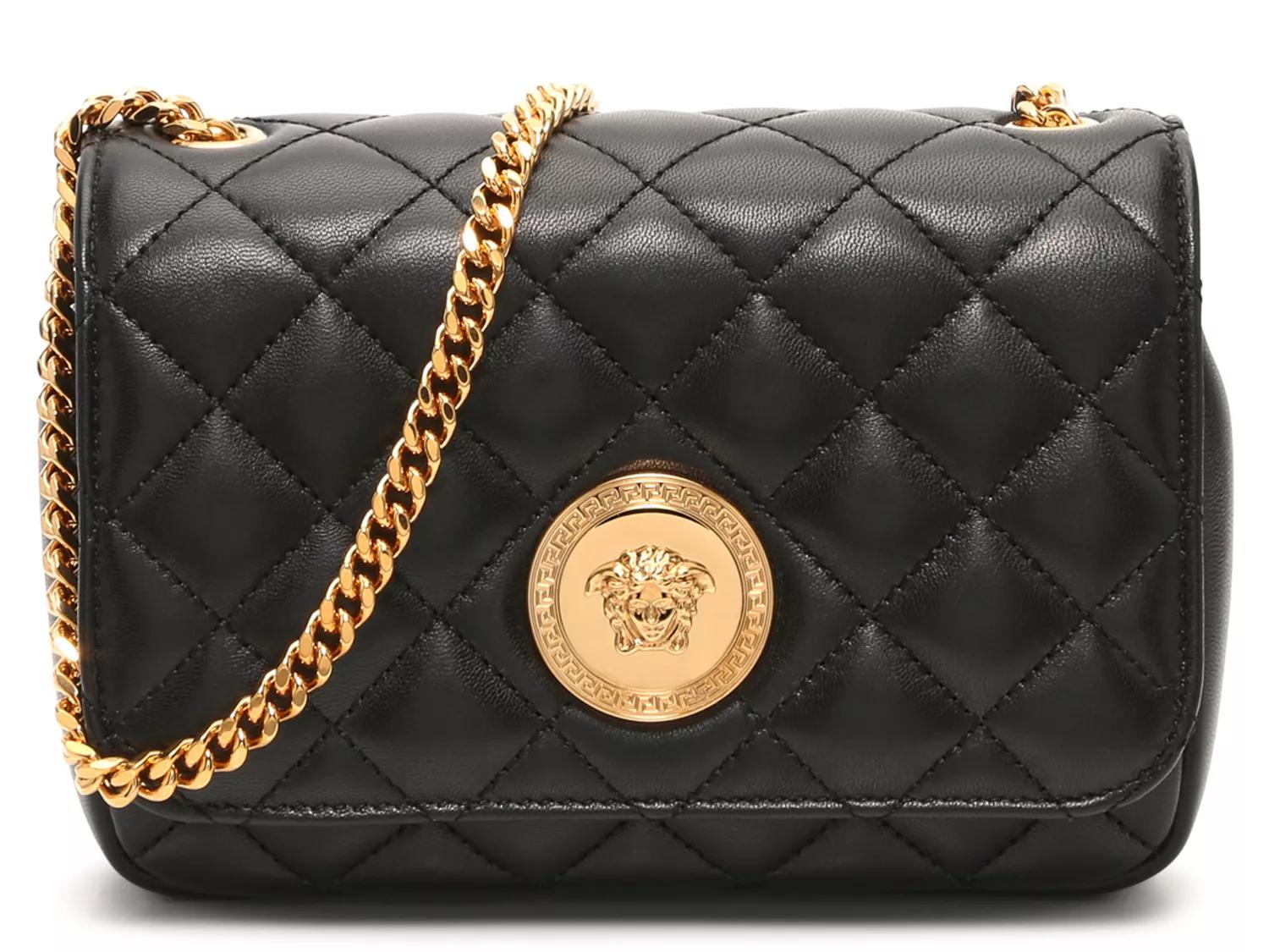 Versace Pouch to Crossbody Bag Purse Handbag Gold Medusa  Versace Leather Crossbody Bag main image 1